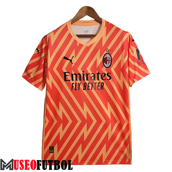 Camisetas De Futbol AC Milan Portero Naranja 2023/2024