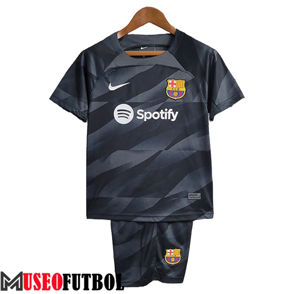 Camisetas De Futbol FC Barcelona Ninos Portero Negro 2023/2024