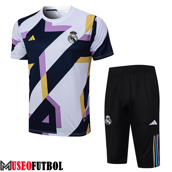 Camiseta Entrenamiento + Cortos Real Madrid Blanco 2023/2024 -08