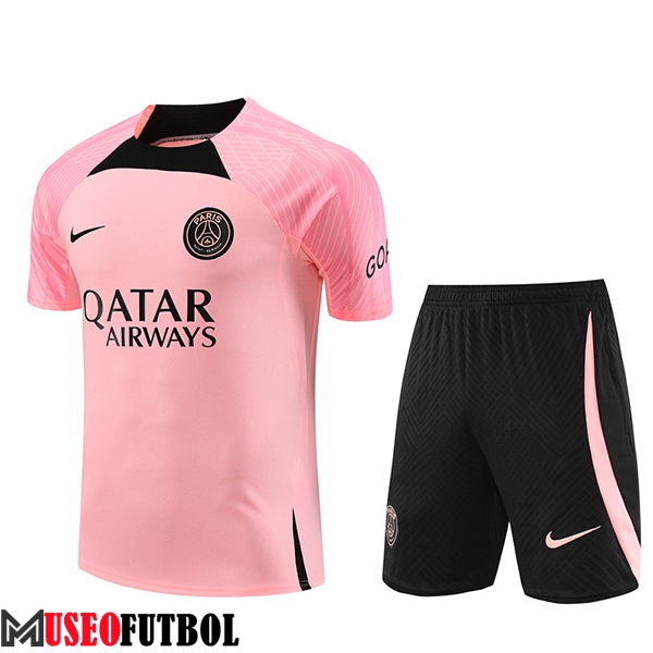 Camiseta Entrenamiento + Cortos PSG Rosa 2023/2024