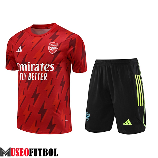 Camiseta Entrenamiento + Cortos Arsenal Rojo 2023/2024 -04