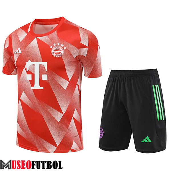 Camiseta Entrenamiento + Cortos Bayern Munich Naranja 2023/2024 -02