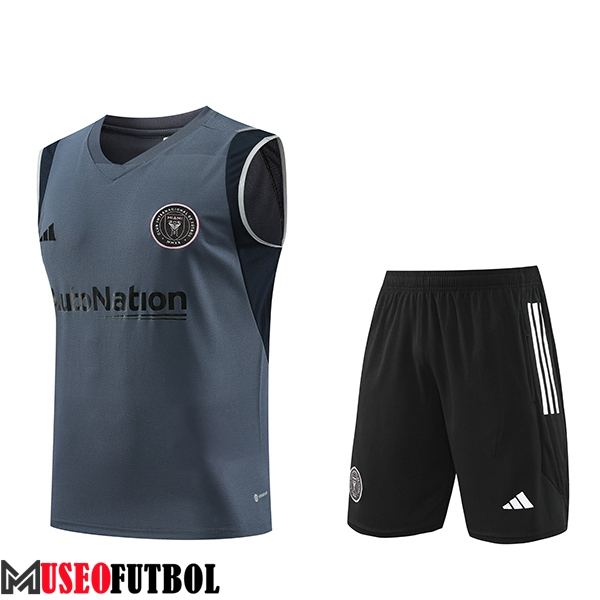 Camiseta Entrenamiento sin mangas + Cortos Inter Miami CF Gris 2023/2024