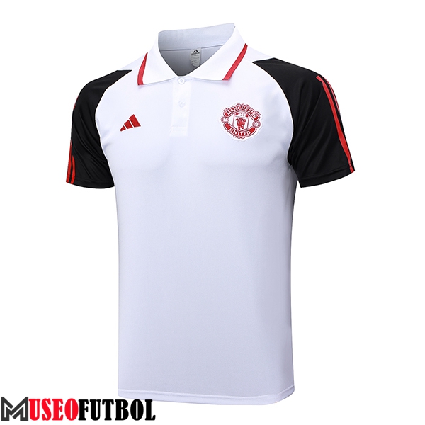 Camiseta Polo Manchester United Blanco 2023/2024 -04