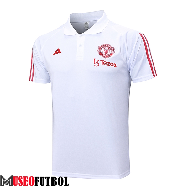 Camiseta Polo Manchester United Blanco 2023/2024 -05