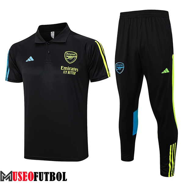 Camiseta Polo Arsenal Negro 2023/2024