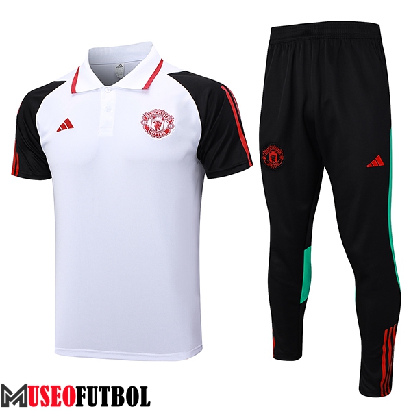 Camiseta Polo Manchester United Blanco 2023/2024 -03