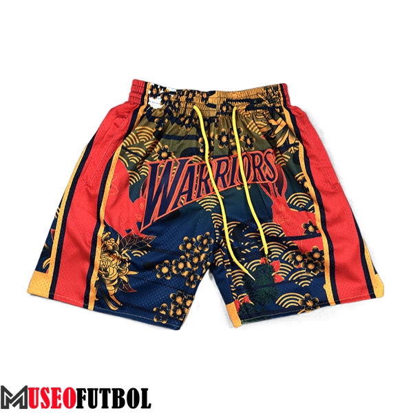 Cortos NBA Golden State Warriors 2023/24 Rojo Amarillo/Azul