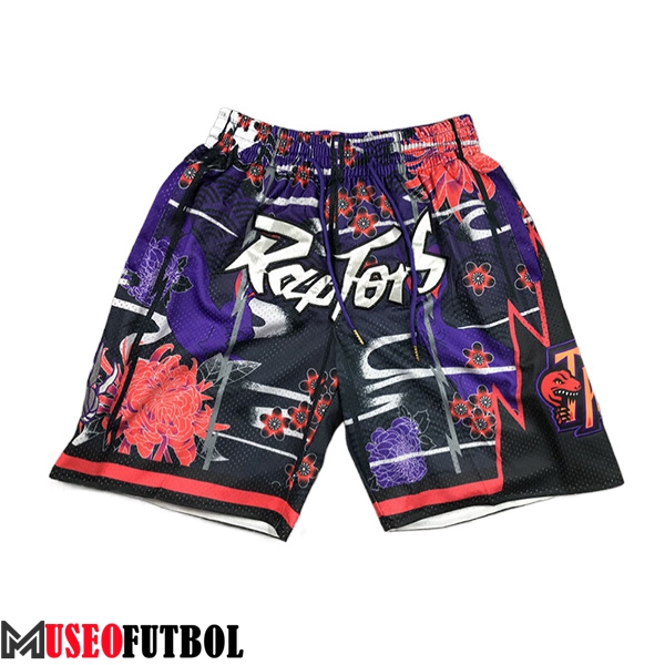 Cortos NBA Toronto Raptors 2023/24 Negro/Rojo