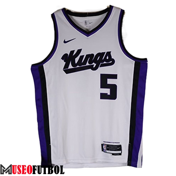 Camisetas Sacramento Kings (FOX #5) 2023/24 Blanco