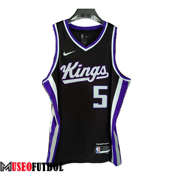 Camisetas Sacramento Kings (FOX #5) 2023/24 Negro