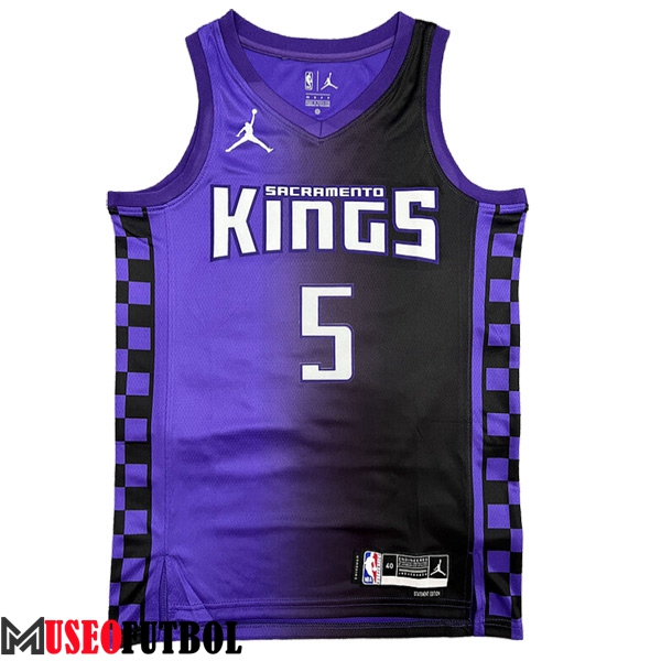 Camisetas Sacramento Kings (FOX #5) 2023/24 Violeta