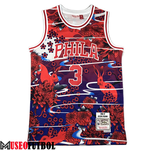 Camisetas Philadelphia 76ers (IVERSON #3) 2023/24 Rojo