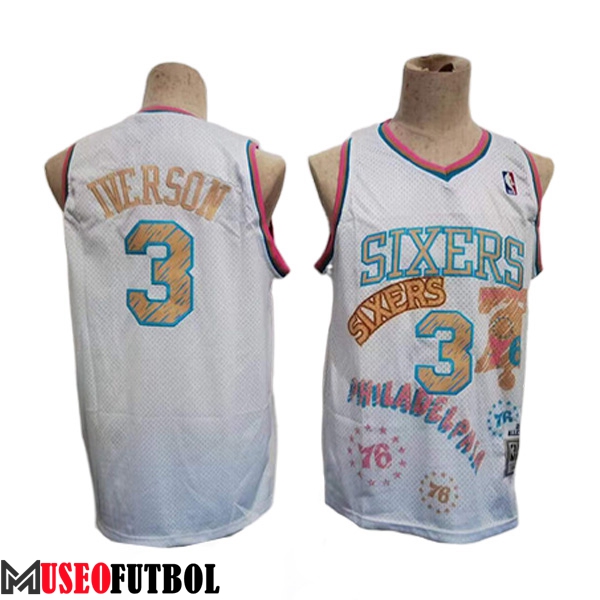 Camisetas Philadelphia 76ers (IVERSON #3) 2023/24 Blanco