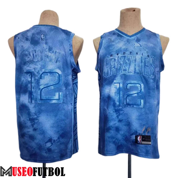 Camisetas Memphis Grizzlies (MORANT #12) 2023/24 Azul -03