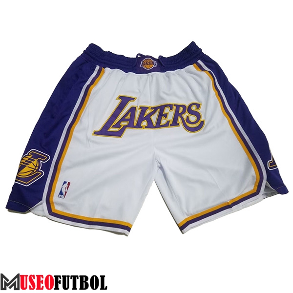 Cortos NBA Los Angeles Lakers 2023/24 Blanco/Azul