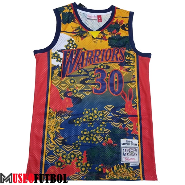 Camisetas Golden State Warriors (CURRY #30) 2023/24 Amarillo/Azul/Rojo