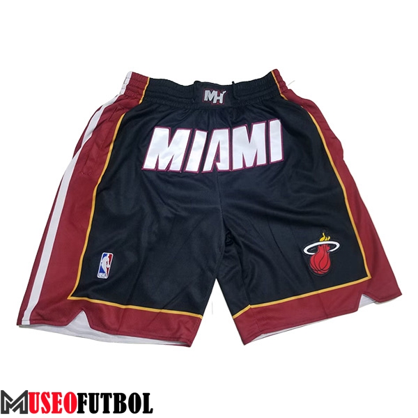 Cortos NBA Miami Heat 2023/24 Negro/Rojo