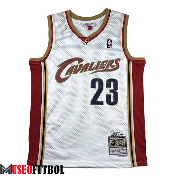 Camisetas Cleveland Cavaliers (JAMES #23) 2023/24 Blanco