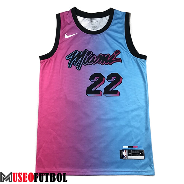 Camisetas Miami Heat (BUTLER #22) 2023/24 Azul/Violeta