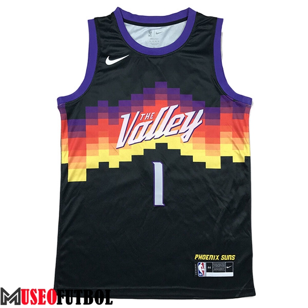 Camisetas Phoenix Suns (BOOKER #1) 2023/24 Negro