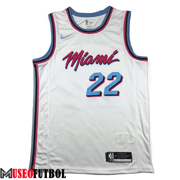 Camisetas Miami Heat (BUTLER #22) 2023/24 Blanco -07