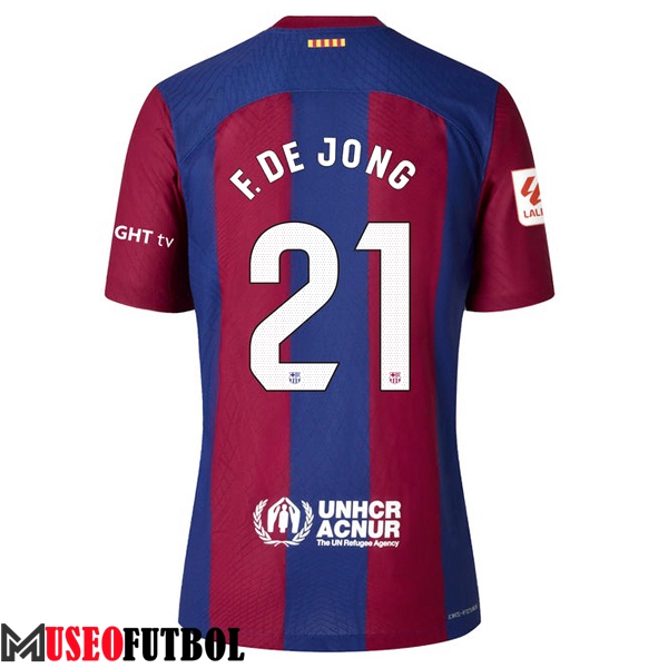 Camisetas De Futbol Barcelona (F. DE JONG #21) 2023/2024 Primera