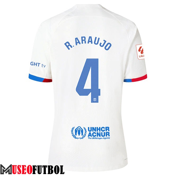 Camisetas De Futbol Barcelona (R. ARAUJO #4) 2023/2024 Segunda