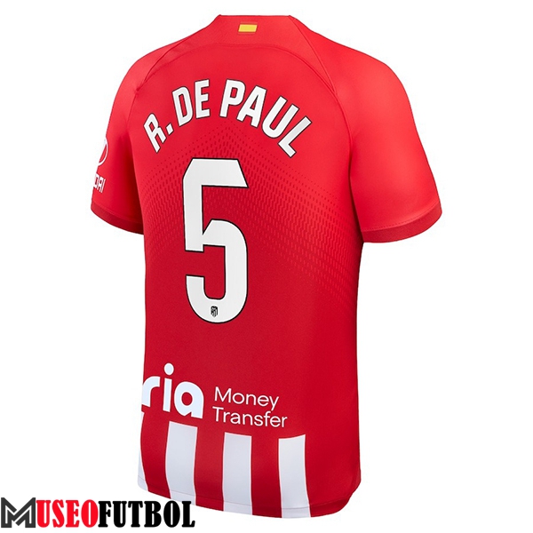 Camisetas De Futbol Atletico Madrid (R. DE PAUL #5) 2023/2024 Primera