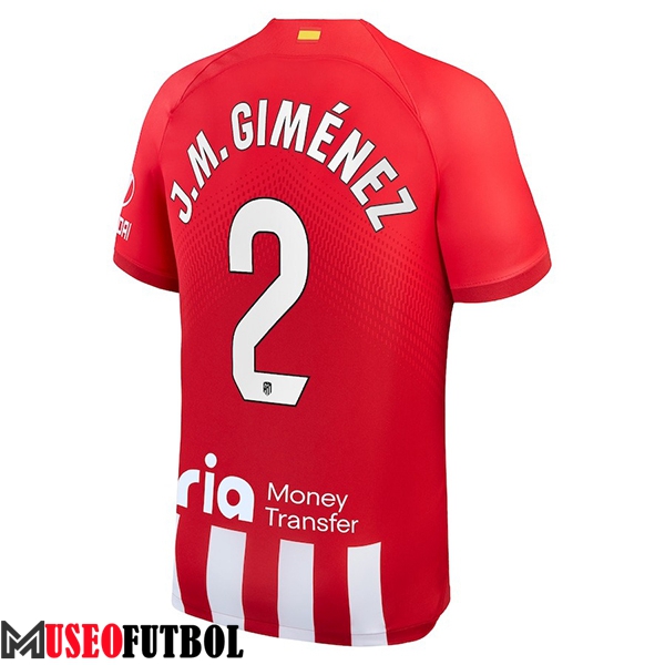 Camisetas De Futbol Atletico Madrid (J.M. GIMÉNEZ #2) 2023/2024 Primera