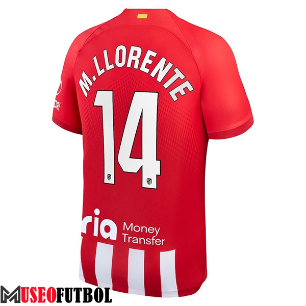 Camisetas De Futbol Atletico Madrid (M. LLORENTE #14) 2023/2024 Primera