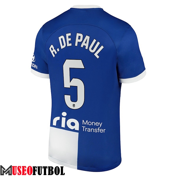 Camisetas De Futbol Atletico Madrid (R. DE PAUL #5) 2023/2024 Segunda