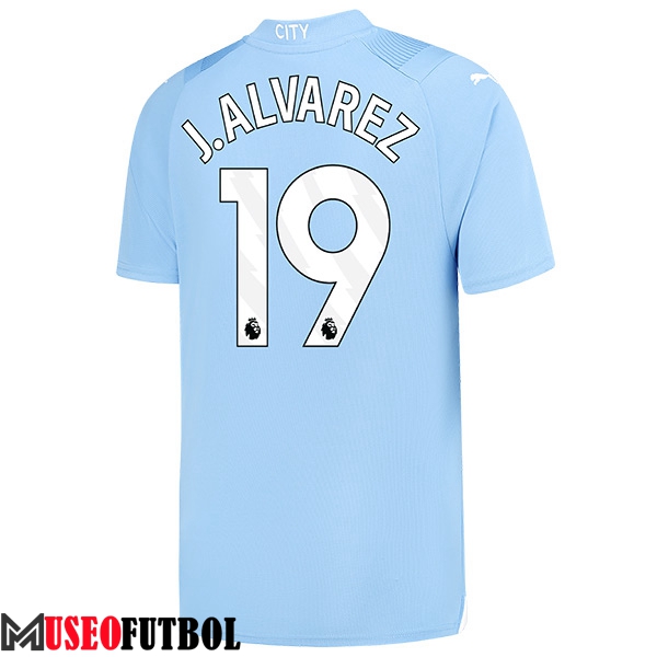 Camisetas De Futbol Manchester City (J.LVAREZ #19) 2023/2024 Primera