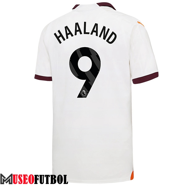 Camisetas De Futbol Manchester City (HAALAND #9) 2023/2024 Segunda