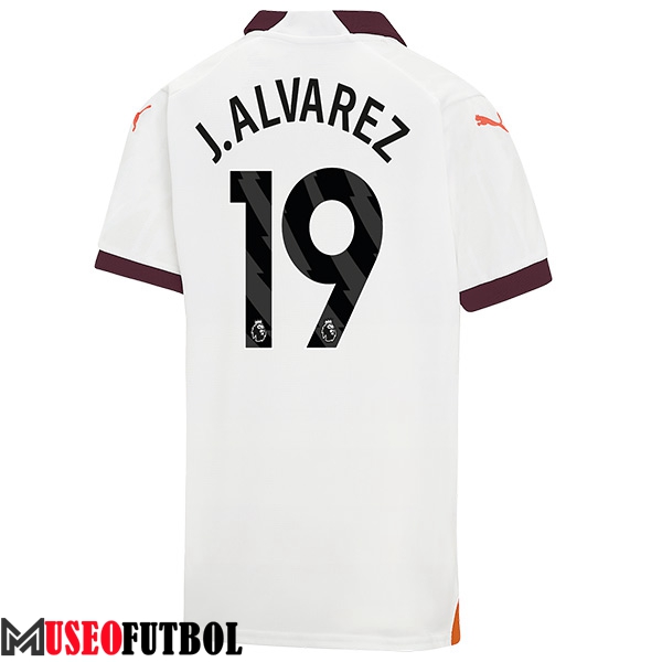 Camisetas De Futbol Manchester City (J.LVAREZ #19) 2023/2024 Segunda