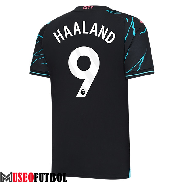 Camisetas De Futbol Manchester City (HAALAND #9) 2023/2024 Tercera