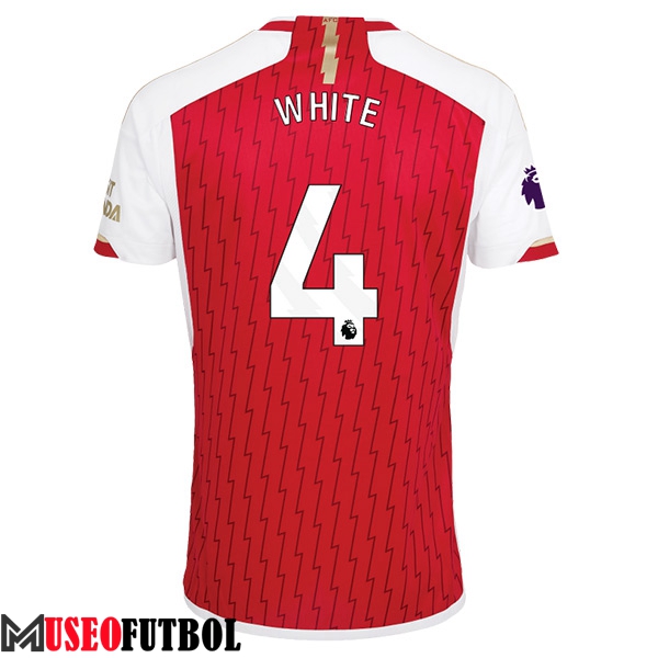 Camisetas De Futbol Arsenal (WHITE #4) 2023/2024 Primera