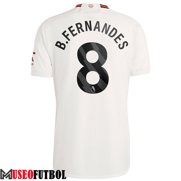 Camisetas De Futbol Manchester United (B. FERNANDES #8) 2023/2024 Tercera