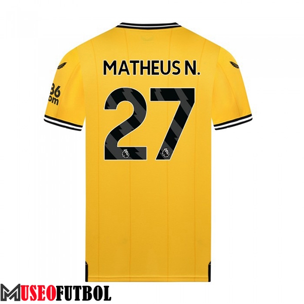 Camisetas De Futbol Wolves (MATHEUS N. #27) 2023/2024 Primera