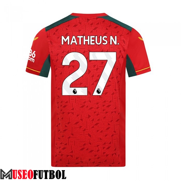 Camisetas De Futbol Wolves (MATHEUS N. #27) 2023/2024 Segunda