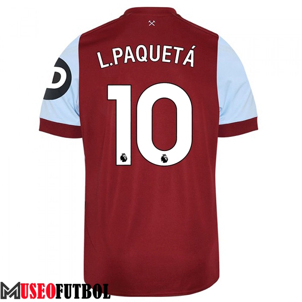 Camisetas De Futbol West Ham (L. PAQUETÁ #10) 2023/2024 Primera