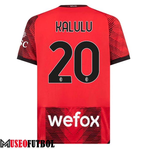 Camisetas De Futbol AC Milan (KALULU #20) 2023/2024 Primera