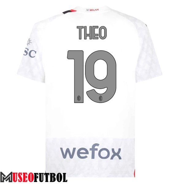 Camisetas De Futbol AC Milan (THEO #19) 2023/2024 Segunda