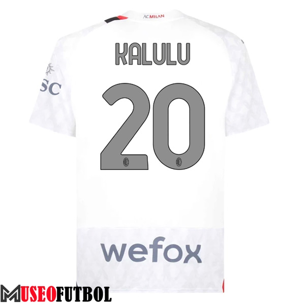 Camisetas De Futbol AC Milan (KALULU #20) 2023/2024 Segunda