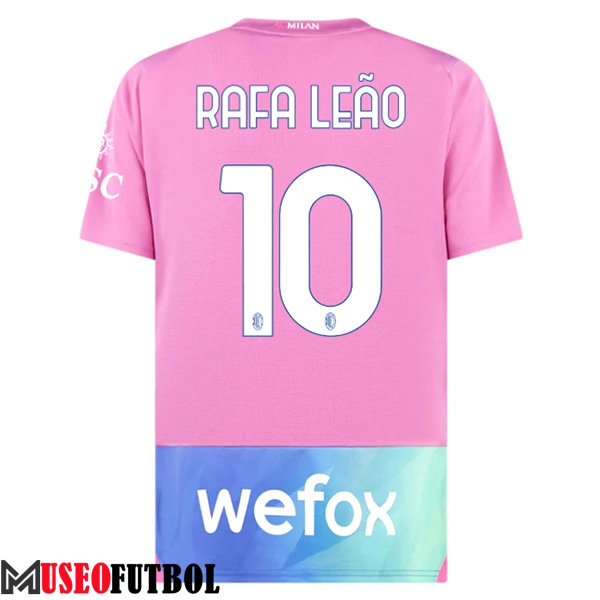 Camisetas De Futbol AC Milan (RAFAEL LEÃO #10) 2023/2024 Tercera