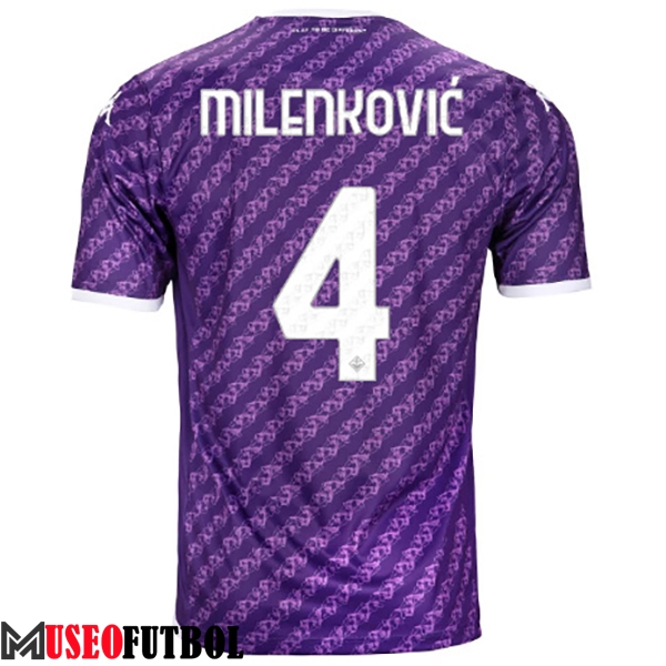 Camisetas De Futbol ACF Fiorentina (MILENKOVIC #4) 2023/2024 Primera