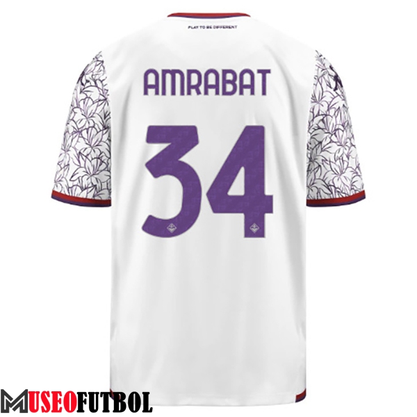 Camisetas De Futbol ACF Fiorentina (AMRABAT #34) 2023/2024 Segunda