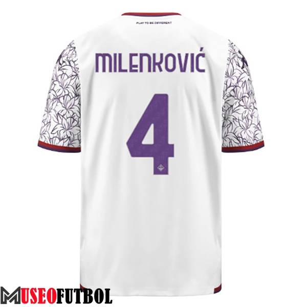 Camisetas De Futbol ACF Fiorentina (MILENKOVIC #4) 2023/2024 Segunda