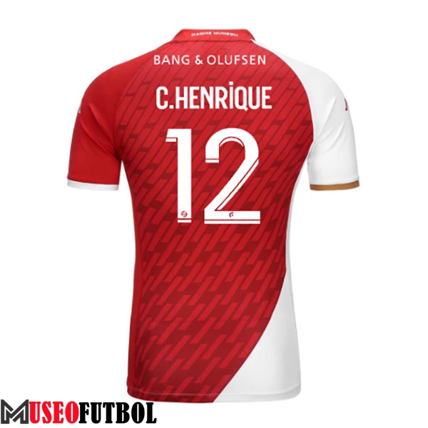 Camisetas De Futbol AS Monaco (C.HENRIQUE #12) 2023/2024 Primera