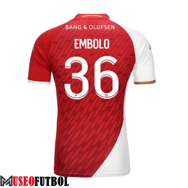 Camisetas De Futbol AS Monaco (EMBOLO #36) 2023/2024 Primera